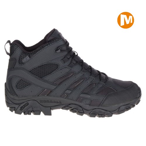 Dámské Pracovní Boty Merrell Moab 2 Mid Tactical Waterproof Černé (CZ. COSDF)